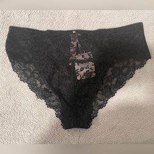 Savage x Fenty Black lace cheeky underwear